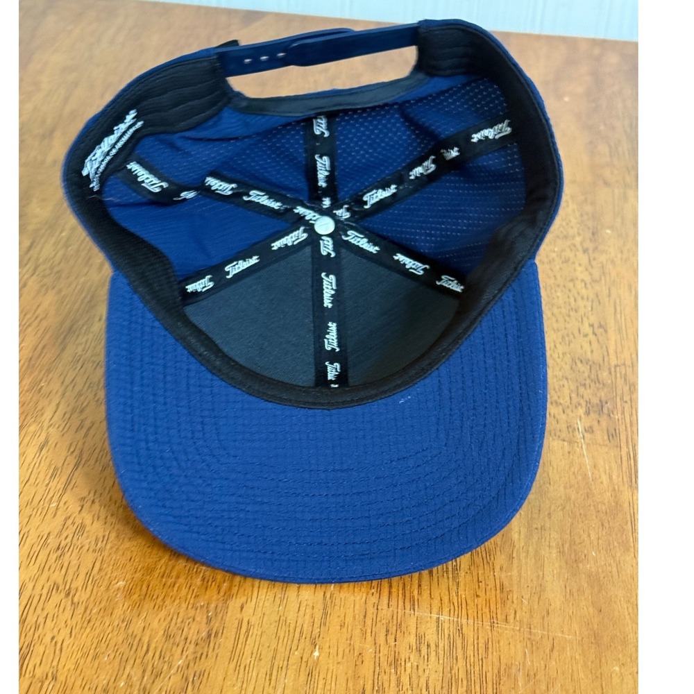 Titleist Navy Snapback Golf Hat Cap Polyester Logo Unisex Adults - Picture 2 of 10